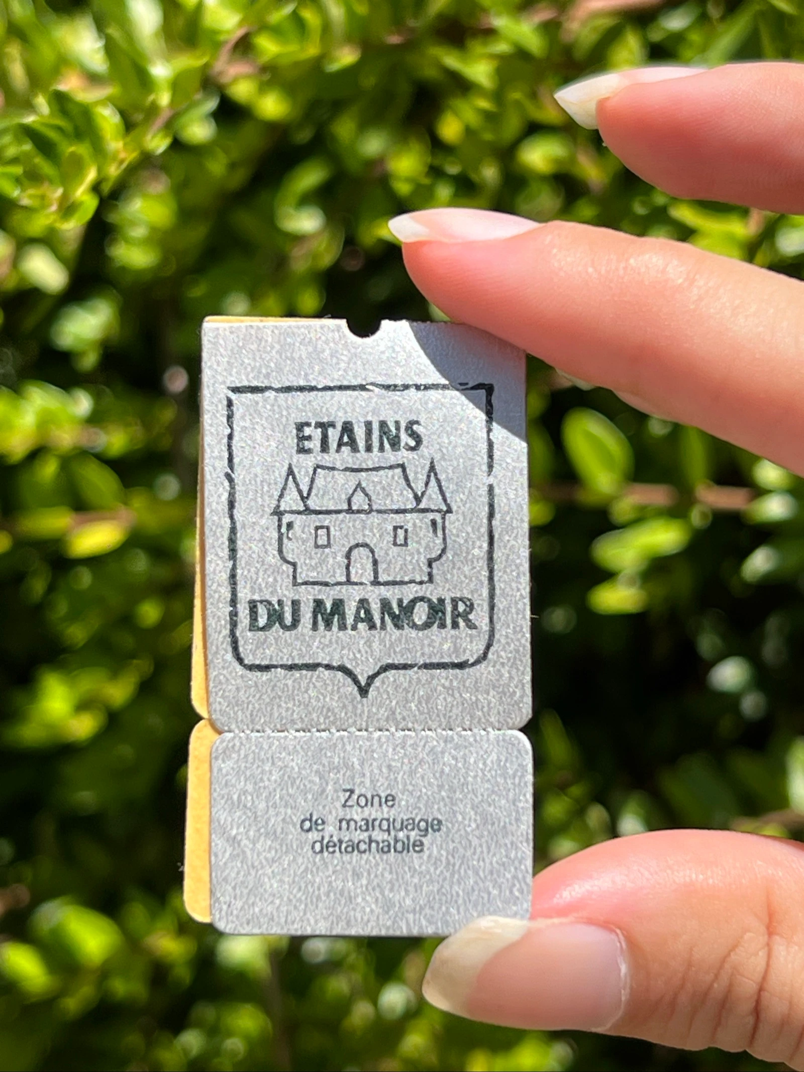 🍷 Tin kan ÉTAINS DU MANOIR Parijs Frankrijk 13 cm met vintage deksel – photo 16